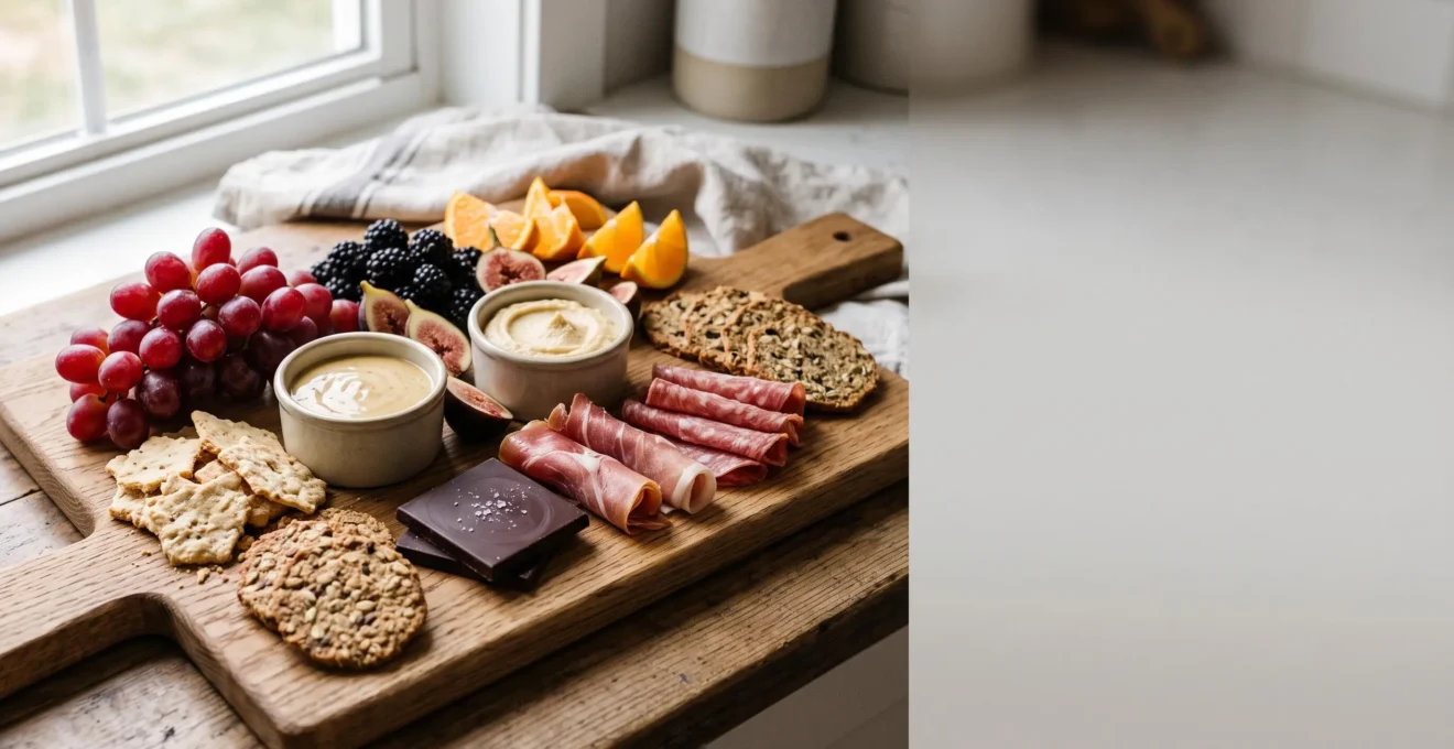 Plateau d'assortiment sucré-salé varié et coloré, pensé pour plaire autant aux enfants qu'aux adultes